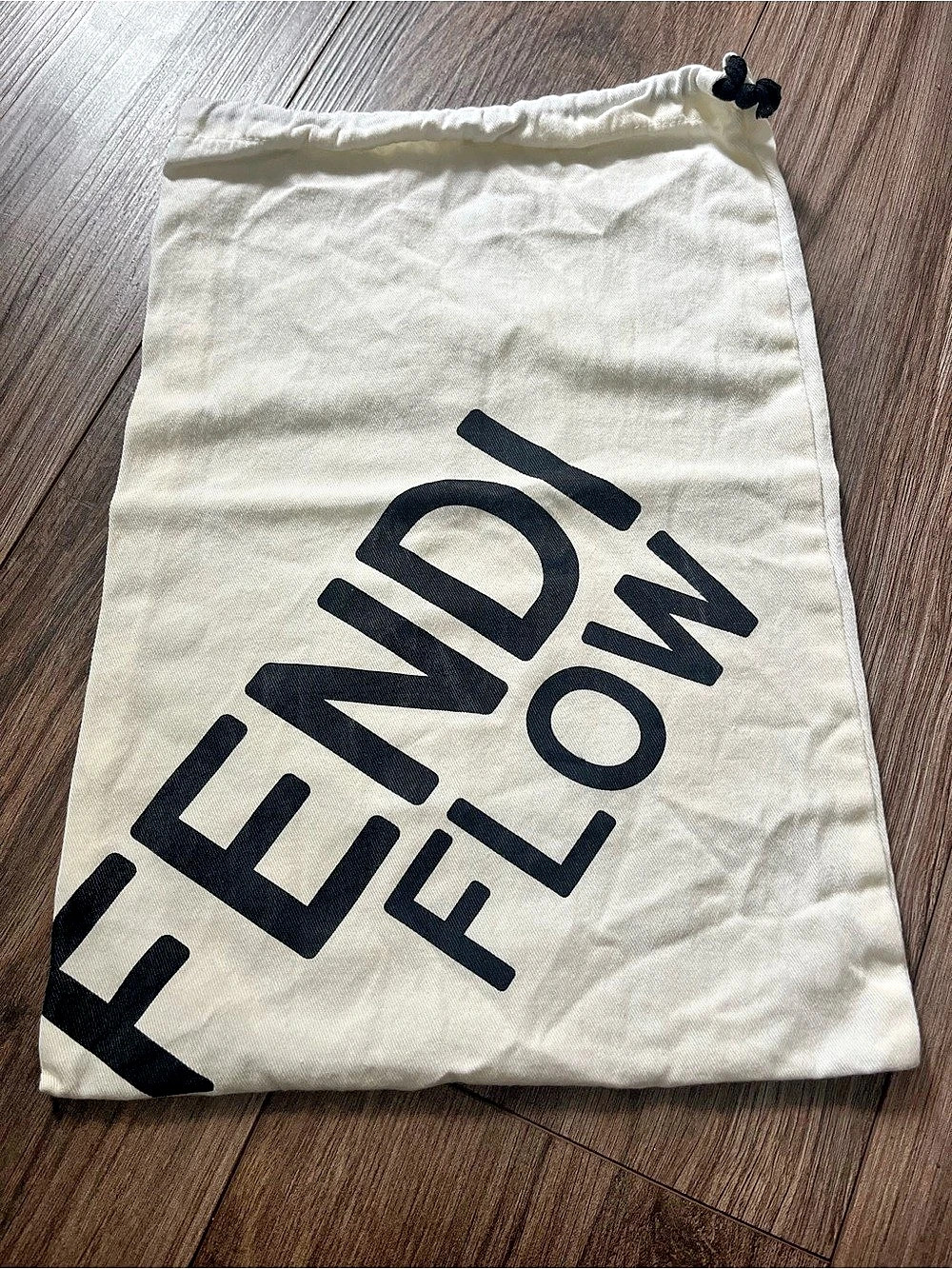 Fendi Flow Dust Bag White & Black
